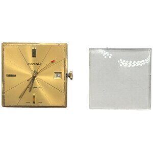 Working Juvenia Caliber 1015 17-Jewel Automatic Wristwatch Movement + Crystal